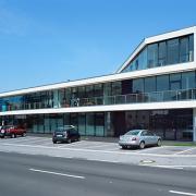 ArchitektInnen / KünstlerInnen: Pichler & Traupmann Architekten ZT GmbH<br>Projekt: Neue Mitte Hagenberg<br>Aufnahmedatum: 08/07<br>Format: 6x9cm C-Dia<br>Lieferformat: Dia-Duplikat, Scan 300 dpi<br>Bestell-Nummer: 070802-03<br>