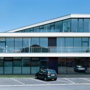ArchitektInnen / KünstlerInnen: Pichler & Traupmann Architekten ZT GmbH<br>Projekt: Neue Mitte Hagenberg<br>Aufnahmedatum: 08/07<br>Format: 6x9cm C-Dia<br>Lieferformat: Dia-Duplikat, Scan 300 dpi<br>Bestell-Nummer: 070802-04<br>