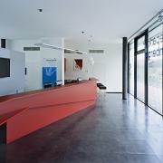 ArchitektInnen / KünstlerInnen: Pichler & Traupmann Architekten ZT GmbH<br>Projekt: Neue Mitte Hagenberg<br>Aufnahmedatum: 08/07<br>Format: 6x9cm C-Dia<br>Lieferformat: Dia-Duplikat, Scan 300 dpi<br>Bestell-Nummer: 070802-30<br>