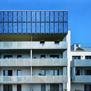 ArchitektInnen / KünstlerInnen: Treberspurg & Partner Architekten ZT GmbH<br>Projekt: Wohnhausanlage Roschégasse/Pantucekgasse<br>Aufnahmedatum: 07/07<br>Format: 6x9cm C-Dia<br>Lieferformat: Dia-Duplikat, Scan 300 dpi<br>Bestell-Nummer: 070726-15<br>