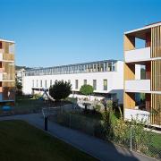 ArchitektInnen / KünstlerInnen: Johannes Zieser<br>Projekt: Wohnhausanlage Öhling<br>Aufnahmedatum: 10/07<br>Format: 6x9cm C-Dia<br>Lieferformat: Dia-Duplikat, Scan 300 dpi<br>Bestell-Nummer: 071015-02<br>