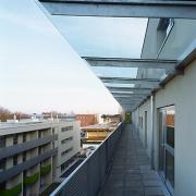 ArchitektInnen / KünstlerInnen: Patricia Zacek, kub a Karl und Bremhorst Architekten, WGA ZT GmbH, Anna Detzlhofer<br>Projekt: Wohnpark Erzherzog Carl<br>Aufnahmedatum: 01/08<br>Format: 6x9cm C-Dia<br>Lieferformat: Dia-Duplikat, Scan 300 dpi<br>Bestell-Nummer: 080121-37<br>