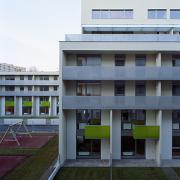 ArchitektInnen / KünstlerInnen: Patricia Zacek, kub a Karl und Bremhorst Architekten, WGA ZT GmbH, Anna Detzlhofer<br>Projekt: Wohnpark Erzherzog Carl<br>Aufnahmedatum: 01/08<br>Format: 6x9cm C-Dia<br>Lieferformat: Dia-Duplikat, Scan 300 dpi<br>Bestell-Nummer: 080121-26<br>