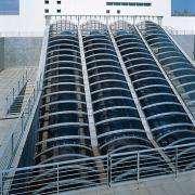 ArchitektInnen / KünstlerInnen: Otto Häuselmayer<br>Projekt: Pumpstation Kledering<br>Aufnahmedatum: 04/08<br>Format: 6x9cm C-Dia<br>Lieferformat: Dia-Duplikat, Scan 300 dpi<br>Bestell-Nummer: 080401-08<br>