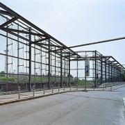 ArchitektInnen / KünstlerInnen: Otto Häuselmayer<br>Projekt: Lärmschutzwand<br>Aufnahmedatum: 06/08<br>Format: 6x9cm C-Dia<br>Lieferformat: Dia-Duplikat, Scan 300 dpi<br>Bestell-Nummer: 080602-17<br>