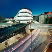 ArchitektInnen / KünstlerInnen: Architekten Tillner & Willinger, RAHM Architekten ZT-KG, Hans Schartner & Partner<br>Projekt: Skyline Spittelau<br>Aufnahmedatum: 09/08<br>Format: 6x9cm C-Neg<br>Lieferformat: C-Print, Scan 300 dpi<br>Bestell-Nummer: 080929-42<br>