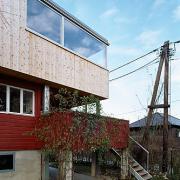 ArchitektInnen / KünstlerInnen: gharakhanzadeh sandbichler architekten zt gmbh<br>Projekt: Badehaus R.<br>Aufnahmedatum: 11/08<br>Format: 6x9cm C-Dia<br>Lieferformat: Dia-Duplikat, Scan 300 dpi<br>Bestell-Nummer: 081125-06<br>