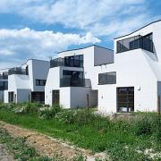 ArchitektInnen / KünstlerInnen: Pichler & Traupmann Architekten ZT GmbH<br>Projekt: Wohnsiedlung Heustadlgasse<br>Aufnahmedatum: 06/09<br>Format: 6x9cm C-Dia<br>Lieferformat: Dia-Duplikat, Scan 300 dpi<br>Bestell-Nummer: 090609-18<br>