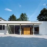 ArchitektInnen / KünstlerInnen: RUNSER / PRANTL architekten<br>Projekt: Pfarrzentrum Neu-Guntramsdorf<br>Aufnahmedatum: 09/09<br>Format: 6x9cm C-Dia<br>Lieferformat: Dia-Duplikat, Scan 300 dpi<br>Bestell-Nummer: 090915-06<br>