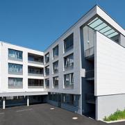 ArchitektInnen / KünstlerInnen: kub a Karl und Bremhorst Architekten<br>Projekt: Pflegeheim Retz<br>Aufnahmedatum: 06/10<br>Format: digital<br>Lieferformat: Scan 300 dpi<br>Bestell-Nummer: 100605-09<br>