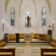 ArchitektInnen / KünstlerInnen: Ernst Beneder, Anja Fischer<br>Projekt: Pfarrkirche Weidling<br>Aufnahmedatum: 02/13<br>Format: digital<br>Lieferformat: Digital<br>Bestell-Nummer: 130213-02<br>