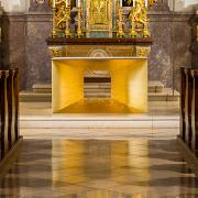 ArchitektInnen / K&uuml;nstlerInnen: g.o.y.a.<br>Projekt: Altarraum Kirche Sollenau<br>Format: digital<br>Lieferformat: Digital<br>Bestell-Nummer: 251108-09<br>