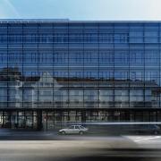 ArchitektInnen / KünstlerInnen: HNP architects ZT GmbH<br>Projekt: Office Park Euro Plaza<br>Aufnahmedatum: 07/03<br>Format: 4x5'' C-Dia<br>Lieferformat: Dia-Duplikat, Scan 300 dpi<br>Bestell-Nummer: 030717-12<br>