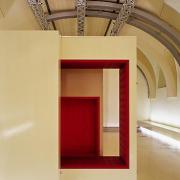 ArchitektInnen / KünstlerInnen: BEHF Architects Ebner Hasenauer Ferenczy ZT GmbH<br>Projekt: MuseumsQuartier Wien - Erste Bank Arena<br>Aufnahmedatum: 12/02<br>Format: 6x9cm C-Neg<br>Lieferformat: C-Print, Scan 300 dpi<br>Bestell-Nummer: 021218-07<br>
