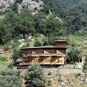 ArchitektInnen / KünstlerInnen: Walter Stelzhammer<br>Projekt: Ferienhaus <br>Aufnahmedatum: 05/97<br>Format: 6x9cm C-Dia<br>Lieferformat: SW-Print, Scan 300 dpi<br>Bestell-Nummer: 970530-05A<br>
