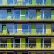 ArchitektInnen / KünstlerInnen: querkraft architekten, Doris Haidvogl<br>Projekt: Wohnbau Leebgasse<br>Aufnahmedatum: 08/04<br>Format: 6x9cm C-Dia<br>Lieferformat: Scan 300 dpi<br>Bestell-Nummer: 040805--01<br>