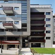 ArchitektInnen / KünstlerInnen: Ganahl Ifsits Architekten<br>Projekt: WHA Troststrasse<br>Aufnahmedatum: 10/04<br>Format: 6x9cm C-Dia<br>Lieferformat: Dia-Duplikat, Scan 300 dpi<br>Bestell-Nummer: 041007-10<br>