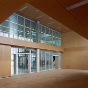 ArchitektInnen / KünstlerInnen: TREUSCH architecture<br>Projekt: Fachhochschule Wels<br>Aufnahmedatum: 03/05<br>Format: 6x9cm C-Dia<br>Lieferformat: Dia-Duplikat, Scan 300 dpi<br>Bestell-Nummer: 050311-18<br>