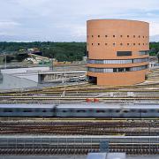 ArchitektInnen / KünstlerInnen: Architektengruppe U-Bahn<br>Projekt: Leitstelle Erdberg<br>Aufnahmedatum: 07/05<br>Format: 6x9cm C-Dia<br>Lieferformat: Dia-Duplikat, Scan 300 dpi<br>Bestell-Nummer: 050707-02<br>