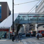 ArchitektInnen / KünstlerInnen: Bulant & Wailzer Architekturstudio<br>Projekt: Lugnersteg<br>Aufnahmedatum: 09/05<br>Format: 6x9cm C-Dia<br>Lieferformat: Dia-Duplikat, Scan 300 dpi<br>Bestell-Nummer: 050907-10<br>