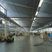 ArchitektInnen / KünstlerInnen: Andreas Treusch<br>Projekt: ACC Air Cargo Center<br>Aufnahmedatum: 01/06<br>Format: 6x9cm C-Dia<br>Lieferformat: Dia-Duplikat, Scan 300 dpi<br>Bestell-Nummer: 060113-27<br>