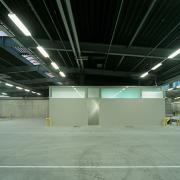 ArchitektInnen / KünstlerInnen: Andreas Treusch<br>Projekt: ACC Air Cargo Center<br>Aufnahmedatum: 01/06<br>Format: 6x9cm C-Dia<br>Lieferformat: Dia-Duplikat, Scan 300 dpi<br>Bestell-Nummer: 060113-29<br>