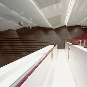 ArchitektInnen / KünstlerInnen: Roger Baumeister<br>Projekt: Audimax Uni Wien<br>Aufnahmedatum: 02/07<br>Format: 6x9cm C-Neg<br>Lieferformat: C-Print, Scan 300 dpi<br>Bestell-Nummer: 070228-06<br>