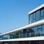 ArchitektInnen / KünstlerInnen: Pichler & Traupmann Architekten ZT GmbH<br>Projekt: Neue Mitte Hagenberg<br>Aufnahmedatum: 08/07<br>Format: 6x9cm C-Dia<br>Lieferformat: Dia-Duplikat, Scan 300 dpi<br>Bestell-Nummer: 070802-01<br>