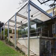 ArchitektInnen / KünstlerInnen: Bulant & Wailzer Architekturstudio<br>Projekt: garden room in glass<br>Aufnahmedatum: 04/03<br>Format: 6x9cm C-Dia<br>Lieferformat: Dia-Duplikat, Scan 300 dpi<br>Bestell-Nummer: 030424-04<br>