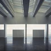 ArchitektInnen / KünstlerInnen: Richard Meier<br>Projekt: Museum of Contemporary Art<br>Aufnahmedatum: 07/95<br>Format: 6x12cm C-Dia<br>Lieferformat: Scan 300 dpi, SW-Print<br>Bestell-Nummer: 950700-31<br>
