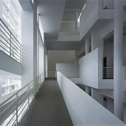 ArchitektInnen / KünstlerInnen: Richard Meier<br>Projekt: Museum of Contemporary Art<br>Aufnahmedatum: 07/95<br>Format: 6x9cm C-Dia<br>Lieferformat: SW-Print, Scan 300 dpi<br>Bestell-Nummer: 950700-28<br>